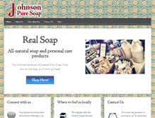 Tablet Screenshot of johnsonpuresoap.com